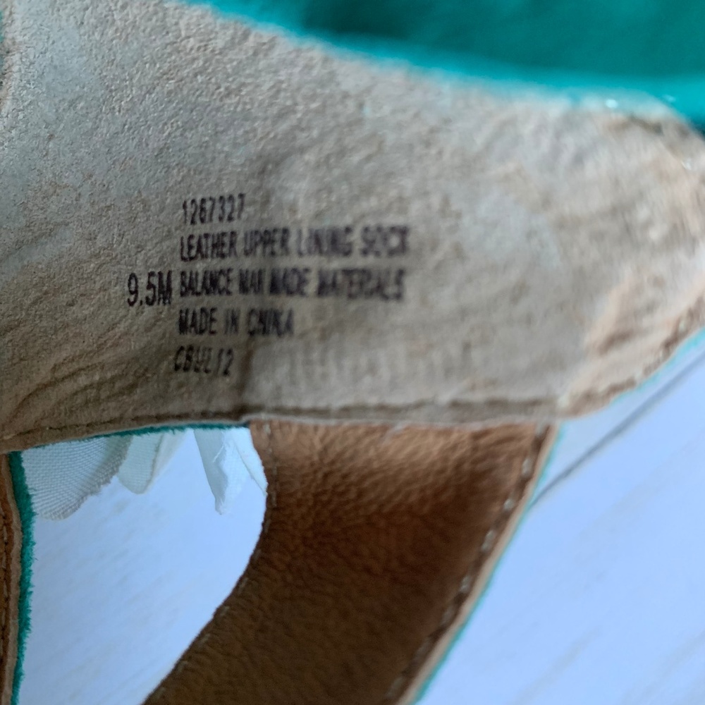 Sofft Suede Espadrille Wedges Teal, Turqoise - Picture 4 of 6